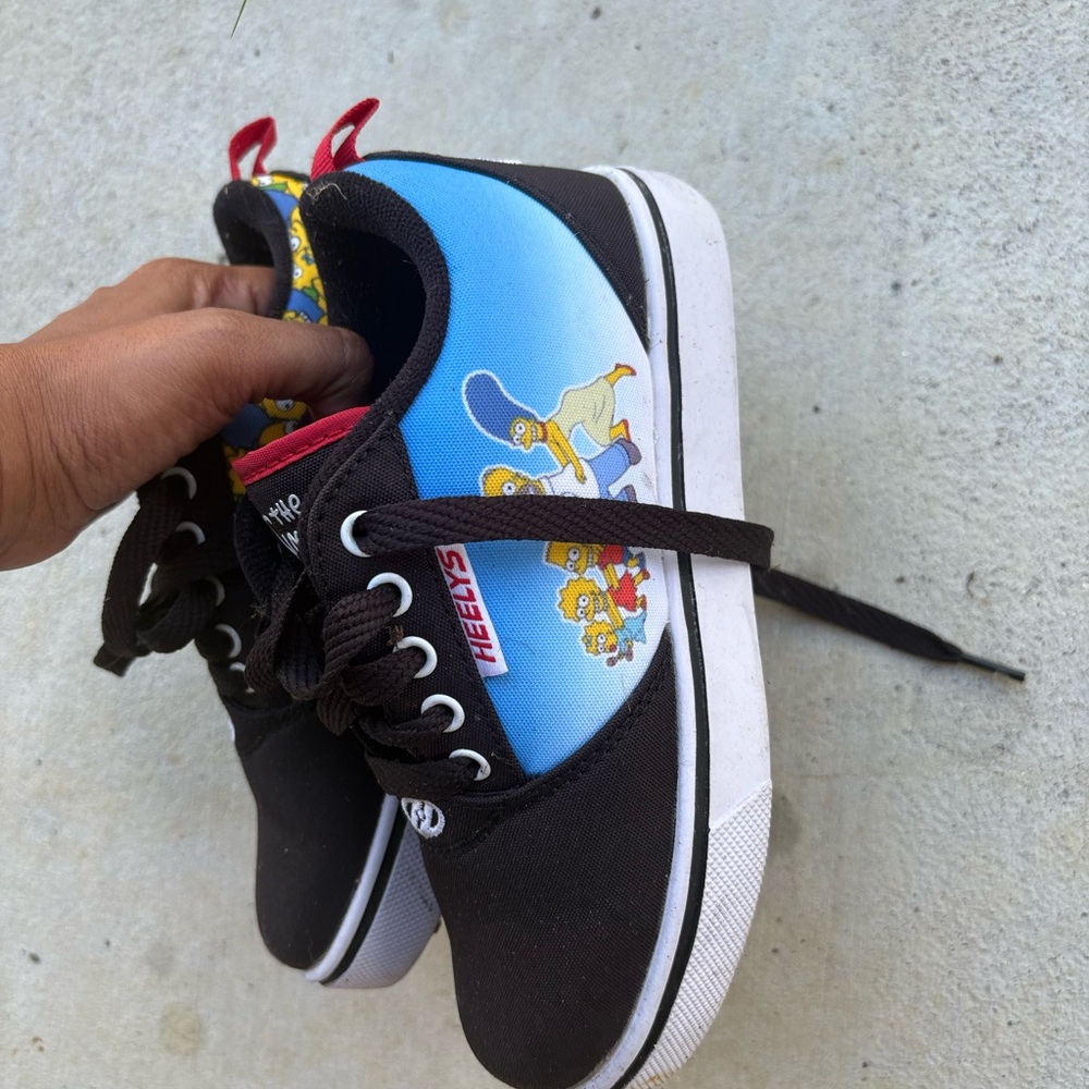 Heelys Black and Blue Sneakers with Cartoon Design